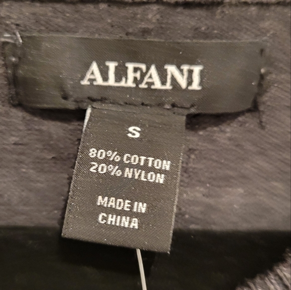 NEW Alfani Men's Gray Lightweight Cotton V Neck Pullover Sweater Lightweight Sm - Picture 5 of 5